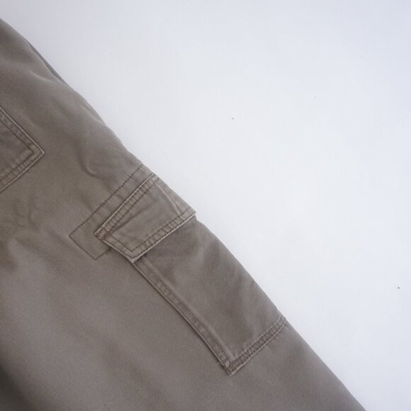 Gravel Gear Tan Fleece Lined Winter Warm Heavyweight Cotton Cargo Pants 32X30 - Picture 16 of 16